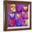 Pop Art Heart 2-Howie Green-Framed Giclee Print