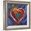 Pop Art Heart Icon-Howie Green-Framed Giclee Print