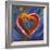 Pop Art Heart Icon-Howie Green-Framed Giclee Print