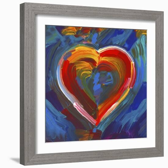 Pop Art Heart Icon-Howie Green-Framed Giclee Print