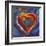 Pop Art Heart Icon-Howie Green-Framed Giclee Print