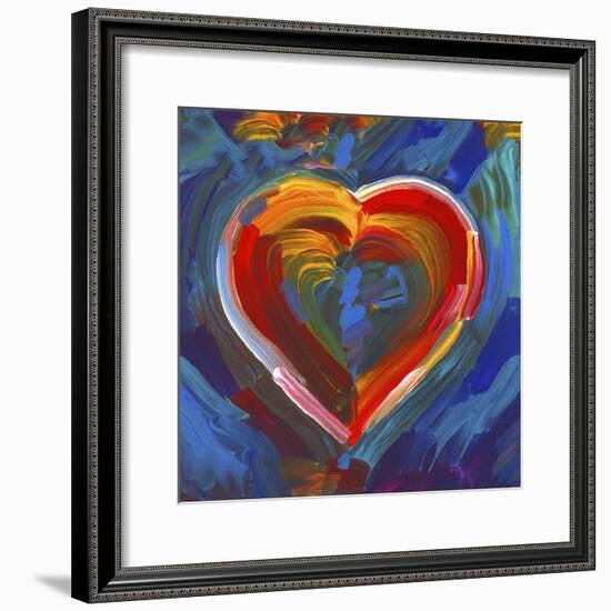 Pop Art Heart Icon-Howie Green-Framed Giclee Print