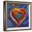 Pop Art Heart Icon-Howie Green-Framed Giclee Print