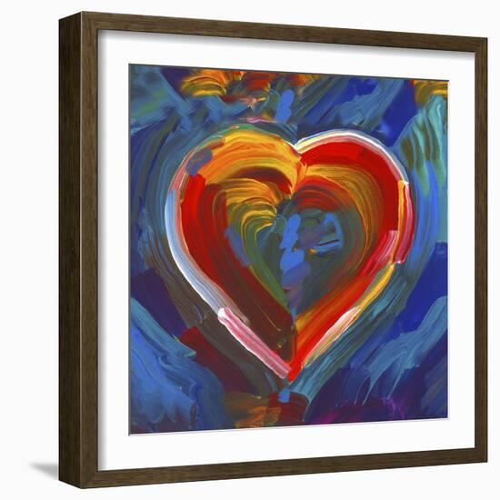 Pop Art Heart Icon-Howie Green-Framed Giclee Print