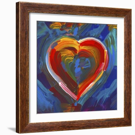 Pop Art Heart Icon-Howie Green-Framed Giclee Print