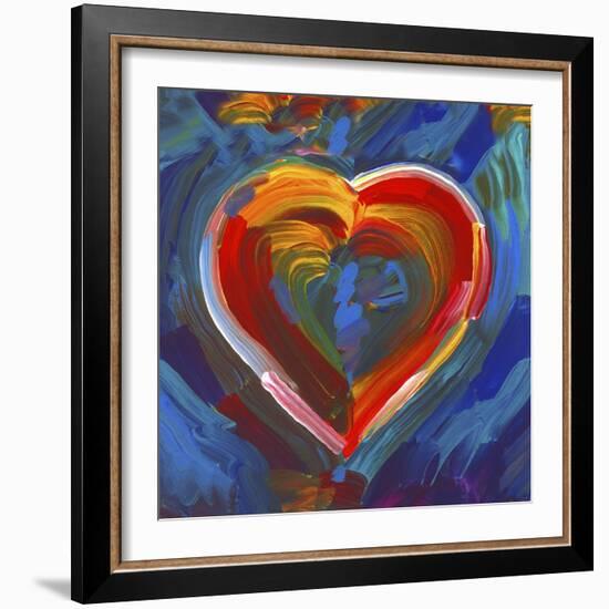 Pop Art Heart Icon-Howie Green-Framed Giclee Print