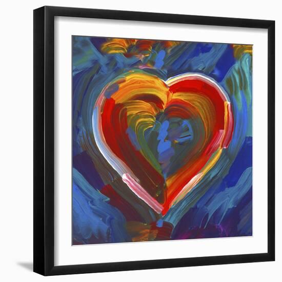 Pop Art Heart Icon-Howie Green-Framed Giclee Print