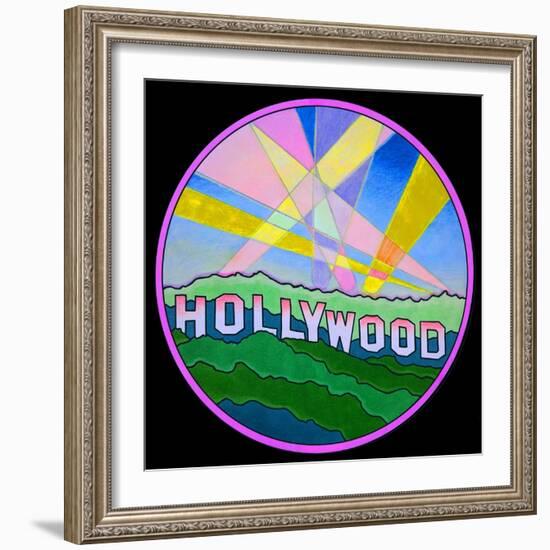 Pop Art Hollywood Circle-Howie Green-Framed Giclee Print