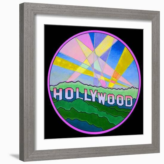 Pop Art Hollywood Circle-Howie Green-Framed Giclee Print