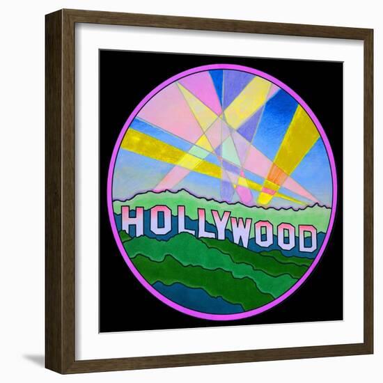 Pop Art Hollywood Circle-Howie Green-Framed Giclee Print