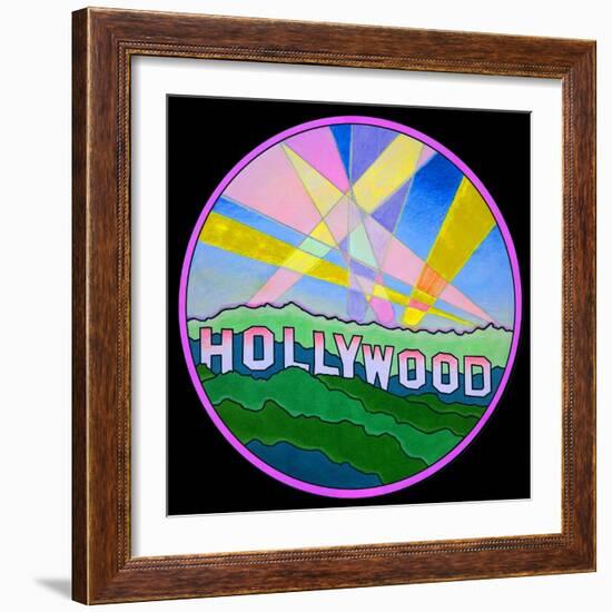 Pop Art Hollywood Circle-Howie Green-Framed Giclee Print