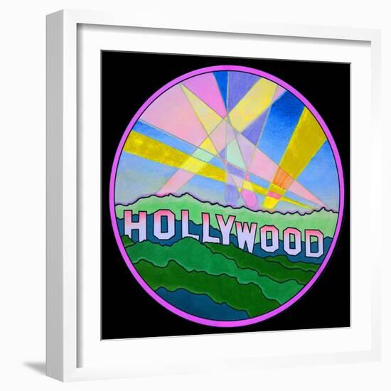 Pop Art Hollywood Circle-Howie Green-Framed Giclee Print