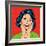 Pop Art Illustration of a Laughing Woman-Eva Andreea-Framed Art Print