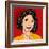 Pop Art Illustration of a Laughing Woman-Eva Andreea-Framed Art Print