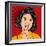 Pop Art Illustration of a Laughing Woman-Eva Andreea-Framed Art Print