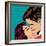 Pop Art Kissing Couple-Eva Andreea-Framed Art Print