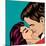 Pop Art Kissing Couple-Eva Andreea-Mounted Art Print