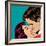 Pop Art Kissing Couple-Eva Andreea-Framed Art Print