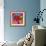 Pop Art Lightning Heart Circle-Howie Green-Framed Giclee Print displayed on a wall