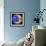 Pop Art Moon Circle-Howie Green-Framed Giclee Print displayed on a wall