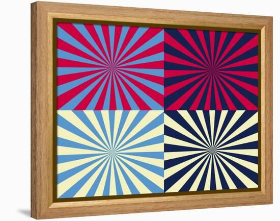 Pop Art Nova by Four Yellow Blue and Red-Luis Stortini Sabor aka CVADRAT-Framed Stretched Canvas