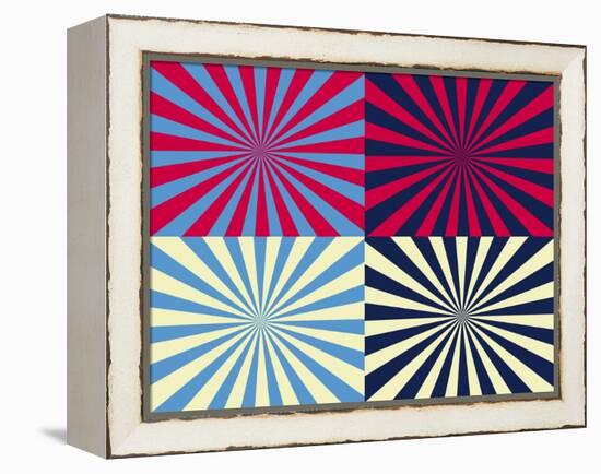 Pop Art Nova by Four Yellow Blue and Red-Luis Stortini Sabor aka CVADRAT-Framed Stretched Canvas