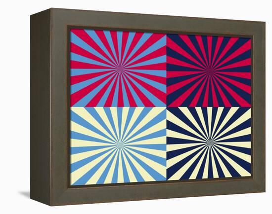 Pop Art Nova by Four Yellow Blue and Red-Luis Stortini Sabor aka CVADRAT-Framed Stretched Canvas