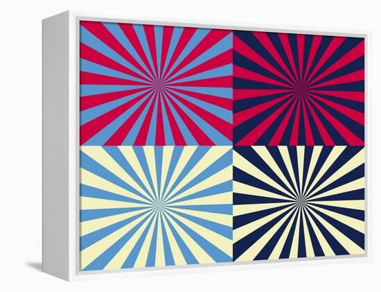 Pop Art Nova by Four Yellow Blue and Red-Luis Stortini Sabor aka CVADRAT-Framed Stretched Canvas