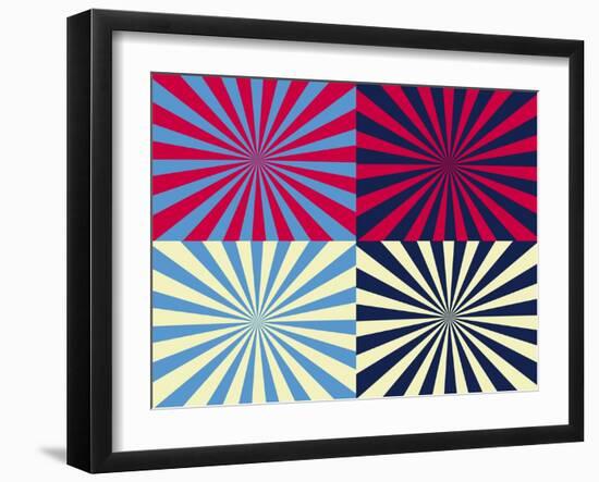 Pop Art Nova by Four Yellow Blue and Red-Luis Stortini Sabor aka CVADRAT-Framed Art Print