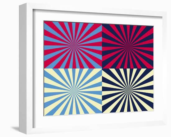 Pop Art Nova by Four Yellow Blue and Red-Luis Stortini Sabor aka CVADRAT-Framed Art Print