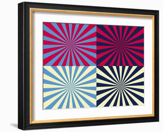 Pop Art Nova by Four Yellow Blue and Red-Luis Stortini Sabor aka CVADRAT-Framed Art Print