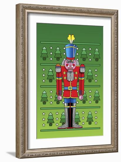 Pop Art Nutcracker-Howie Green-Framed Giclee Print