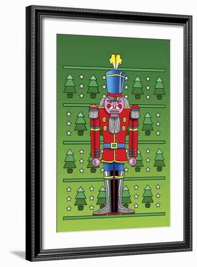 Pop Art Nutcracker-Howie Green-Framed Giclee Print