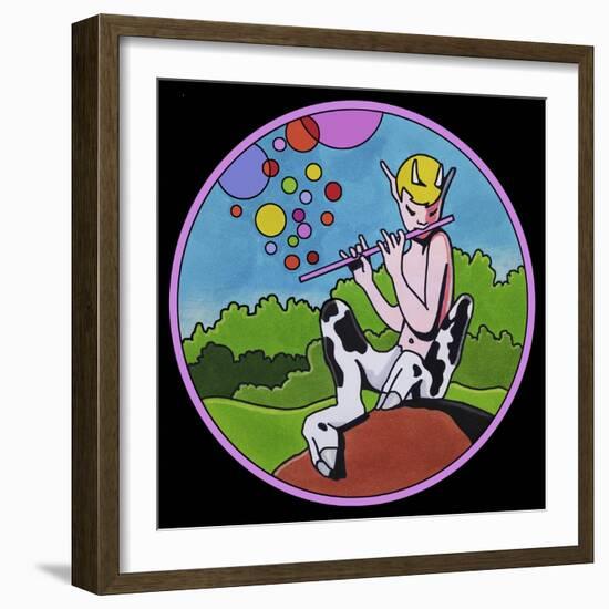 Pop Art Pan Circle-Howie Green-Framed Giclee Print