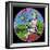 Pop Art Pan Circle-Howie Green-Framed Giclee Print