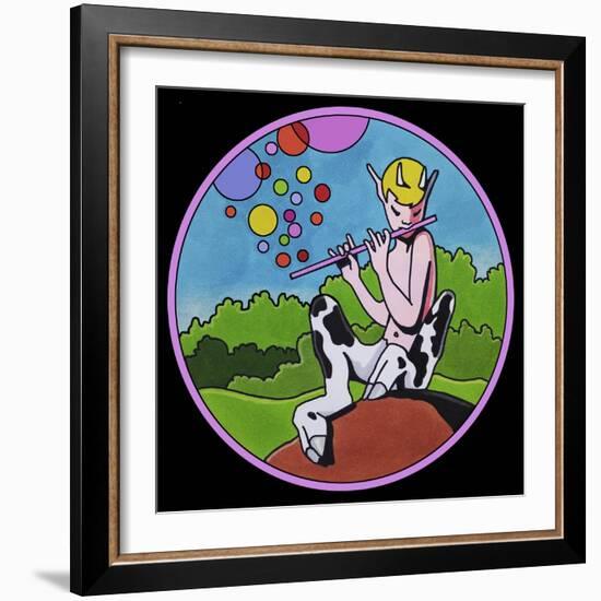 Pop Art Pan Circle-Howie Green-Framed Giclee Print