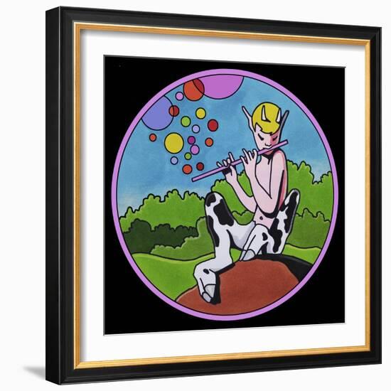 Pop Art Pan Circle-Howie Green-Framed Giclee Print