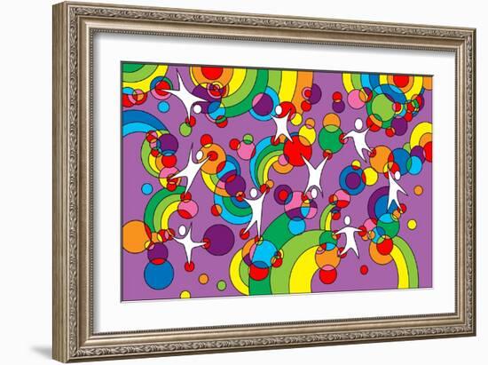 Pop Art Playground-Howie Green-Framed Giclee Print