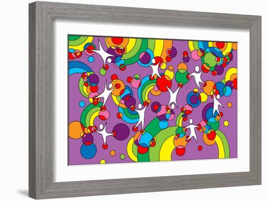 Pop Art Playground-Howie Green-Framed Giclee Print