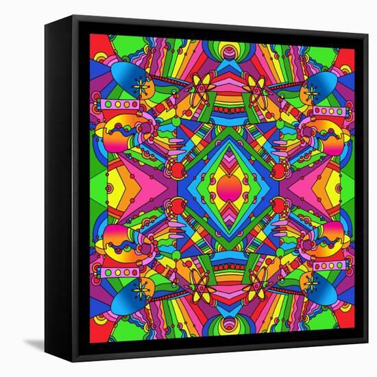 Pop Art Retro 216-Howie Green-Framed Premier Image Canvas