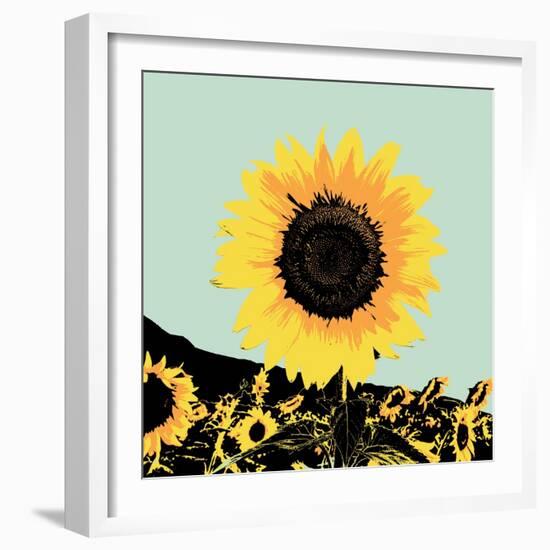 Pop Art Sunflower I-Jacob Green-Framed Art Print