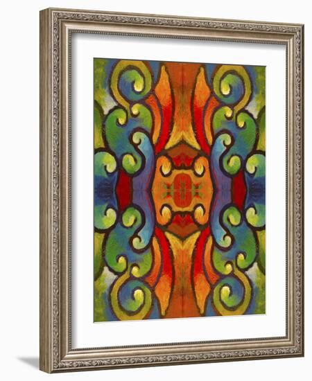 Pop Art Swirls-Howie Green-Framed Giclee Print