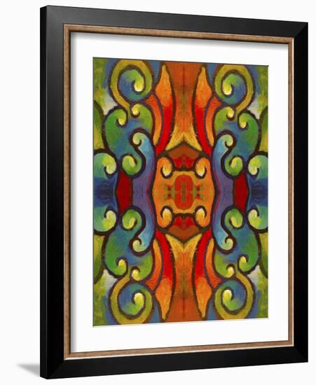 Pop Art Swirls-Howie Green-Framed Giclee Print