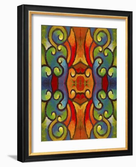 Pop Art Swirls-Howie Green-Framed Giclee Print