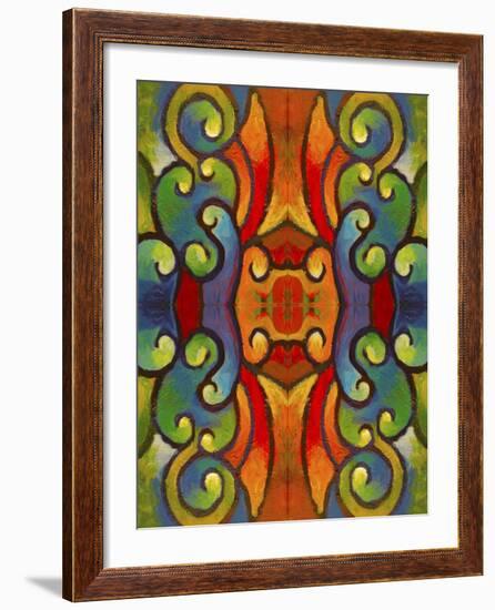 Pop Art Swirls-Howie Green-Framed Giclee Print