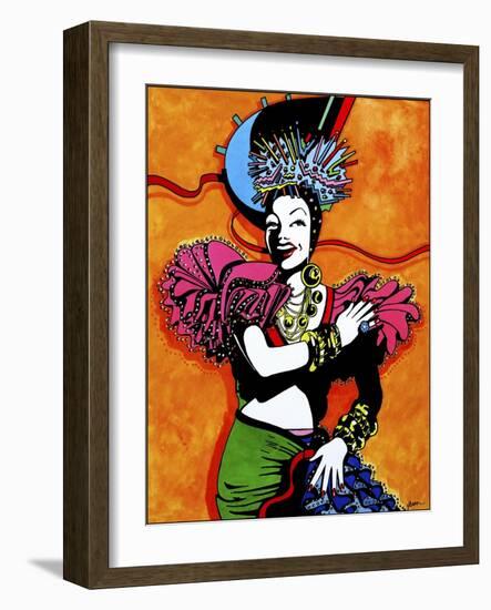 Pop Art Tutti Fruiti Lady-Howie Green-Framed Giclee Print