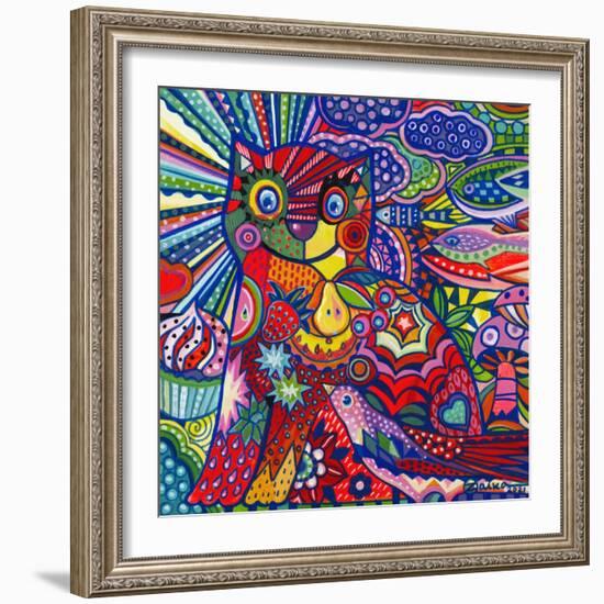 Pop Cat-Oxana Zaiko-Framed Giclee Print