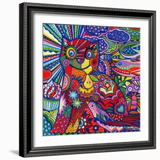 Pop Cat-Oxana Zaiko-Framed Giclee Print