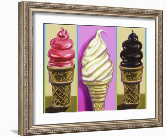 Pop Cones-Howie Green-Framed Giclee Print