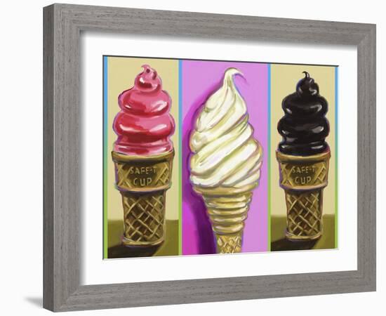 Pop Cones-Howie Green-Framed Giclee Print